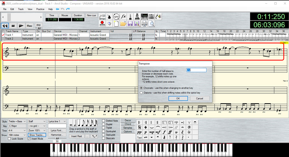 Editing MIDI Files for Tesla Coils - Transposing
